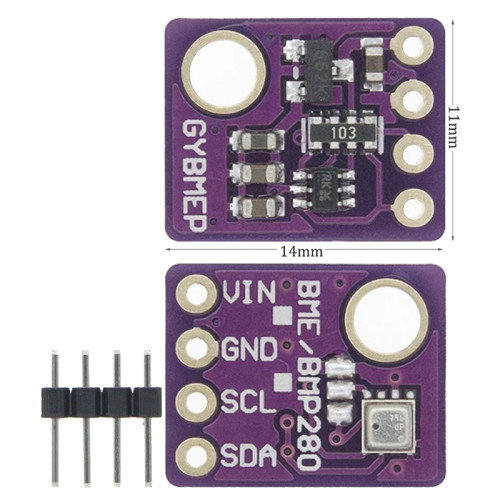 BME280 Temperature Humidity Barometric Pressure Sensor Module I2C SPI 5V