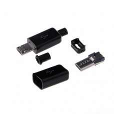 Micro USB Welding Type Male 5 Pin Plug Connector