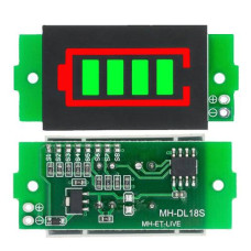 1S - 8S Lithium Battery Capacity Indicator Module green