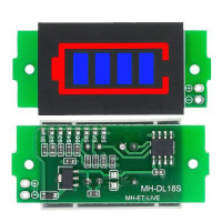 1S - 8S Lithium Battery Capacity Indicator Module blue