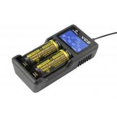 Charger for Li-ion cylindrical batteries and NiMH Xtar VC2
