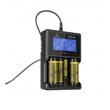 Charger for Li-ion cylindrical batteries and NiMH Xtar VC4