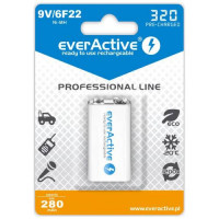 Rechargeable everActive 6F22/9V Ni-MH 320 mAh