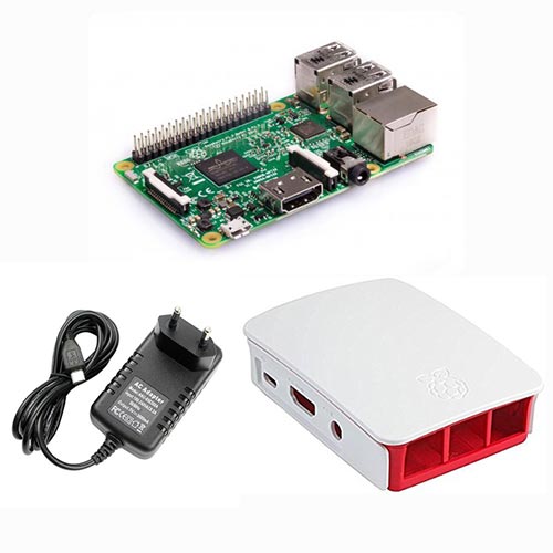 Boitier Pour Raspberry Pi 3 B+, 5V/3A Alimentation Avec Interrupteur on  Off, 3 D